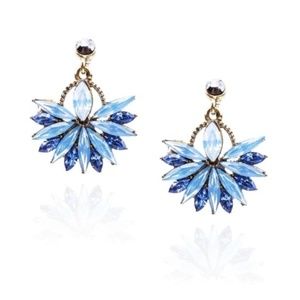 Stunning Azure Austrian Crystal Earrings